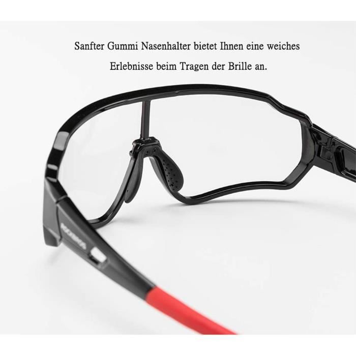 Lunette De Sport Lunettes V lo Route Vtt Photochromique Hommes