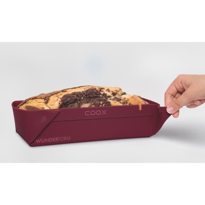 Coox Moule En Silicone A Gateaux Cakes Glaces 1 L Rouge Cdiscount Maison