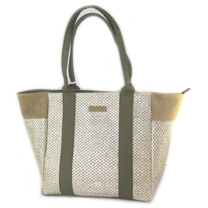 Sac cr ateur Lollipops beige kaki dor 50x29x20 cm P1020