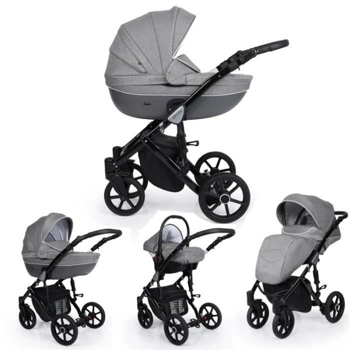Poussette mila noir outlet