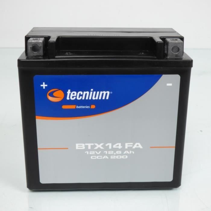【R】 Batterie SLA Tecnium pour Moto Kawasaki 1400 Zzr Zx - Abs 2006 à