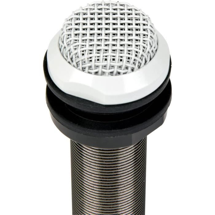 Support De Microphone à Profil Bas QWORK - Bras Métallique, Rotation 360°, Fixation 3,2-6 Cm - Pour Streaming, Podcast - 3