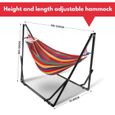 Randaco Hamac avec cadre hamacs chaise suspendue hamac à tige extérieure jusqu'à 150 kg HAMAC-2