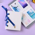 Bleu -Album Photo pour enfants de 3 pouces, 64 pochettes, couleur bonbon, Style nœud papillon, Mini Instax et cartes de visite 7s 8-2