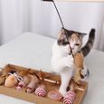 DAMILY® 7 pcs Jouet pour chat Bâton de chat en peluche Améliorer la relation avec le chat-2