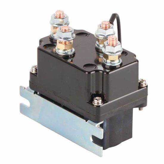 Relais Solénoïde Treuil 12V 250A - Pour VTT UTV SUV Treuils 3000-5000 Lbs