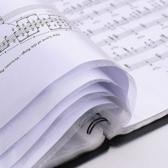 Dossier de rangement pour partitions de musique Format A4 20 Pages