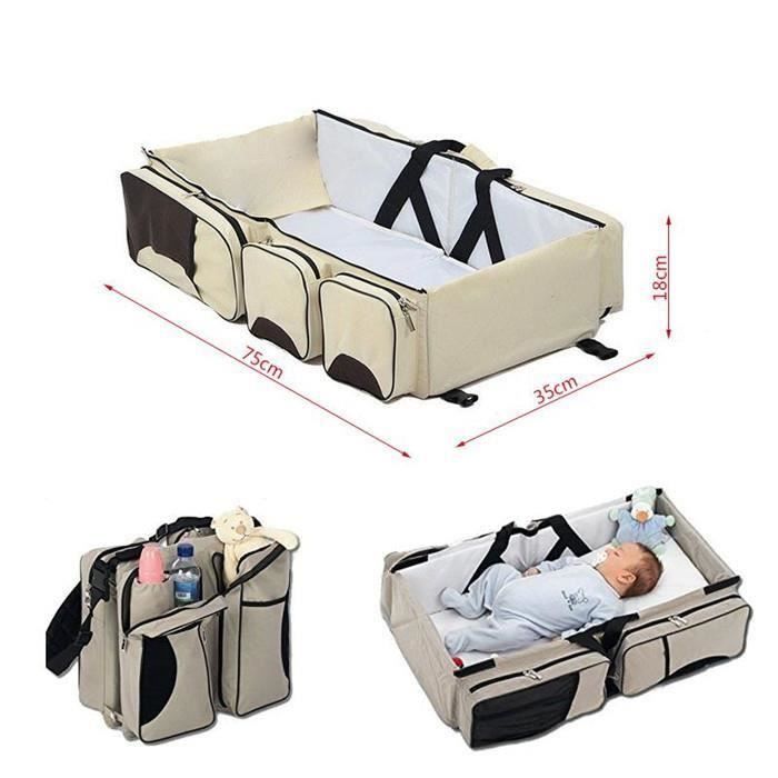 3 en 1 sac langer de voyage couffin Changement Sac Multifonction