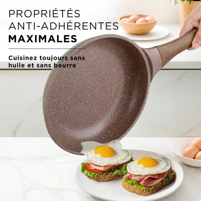 Batterie De Casseroles Induction Kasanova Evolution - 16 Pièces Antiadhésives - Sans PFOA Ni Nickel - Compatible Toutes Plaques