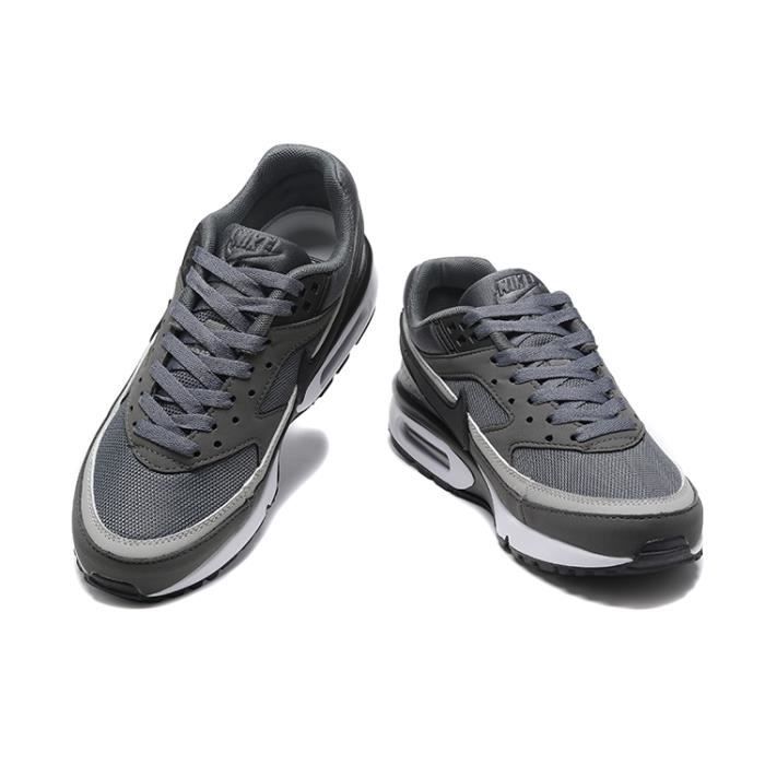 Baskets Nike Air Max BW Homme et Femme Gris Noir AUTREMENT Plat Lacets Mixte