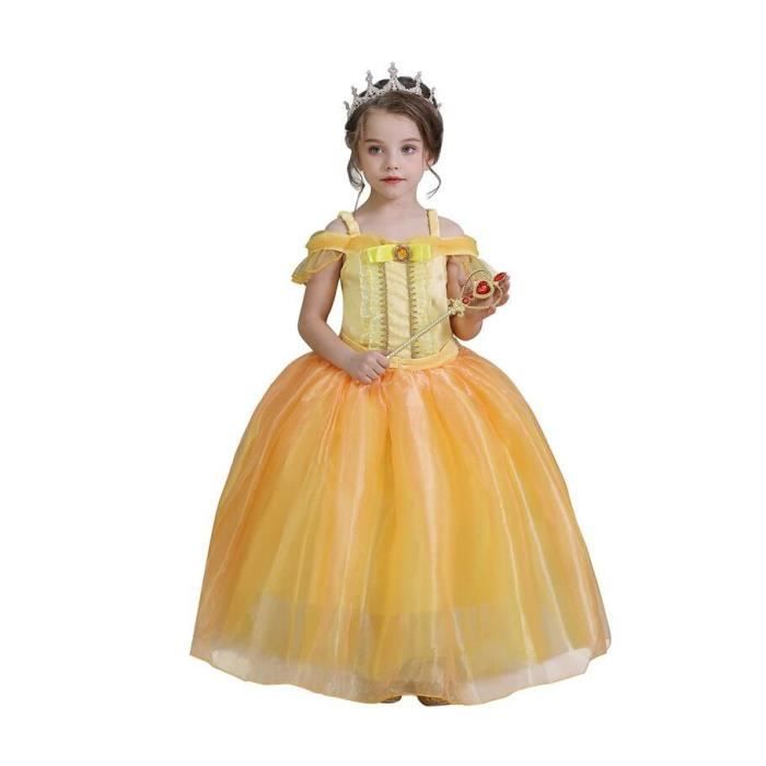 Costume fille princesse en jaune 1/2ans REF/82183