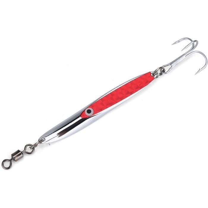 Lot De 10 Supports à Leurres Pour Canne à Pêche - Crochets Et Anneaux En ABS - Rouge/Noir - Portable Et Léger