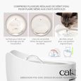 CAT IT Fontaine à eau automatique pour chat - 2,5 L (Acier inox et filtre)-3