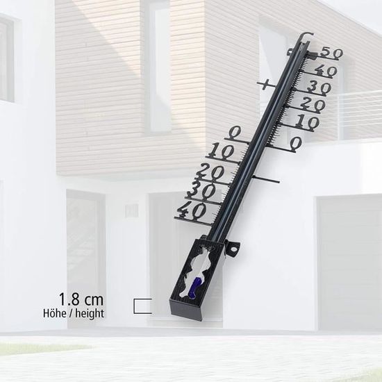 Thermomètre Extérieur/Intérieur Métal 27 cm.