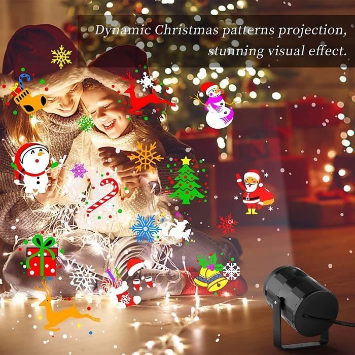 Project Noel Projecteur noel exterieur, led lampe projecteur avec 16 dynamique ...