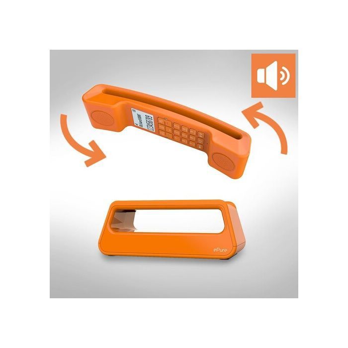 Téléphone Fixe sans Fil DECT - ALCATEL - ePure Iconic - Design Vintage ...