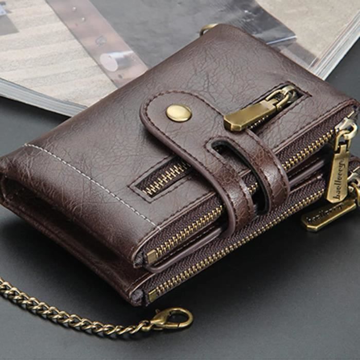 Portefeuille Deux Volets Licence Portefeuille Homme Buckle-Down - Cuir Végan - Double Pli - Design Weed Portefeuille Double Compartiment