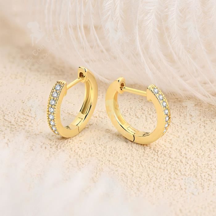 Boucles D'oreilles En Argent Avec Perles Et Moissanites - Occasion 'comme Neuves'