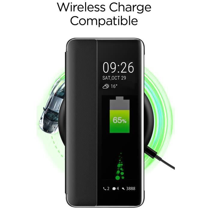 Étui Portefeuille Pour Cubot P30 – Housse Rabat Protection 360°, 3 Fentes Cartes, Similicuir Noir, Neuf Sous Emballage