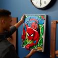 LEGO® ART 31209 The Amazing Spider-Man, Set Art Mural 3D, Poster BD pour Adolescents et Adultes-4