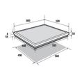 Table de Cuisson Induction SAUTER - 4 foyers - L60 x P51cm - SPI4664B - 7200W - Revêtement verre - Noir-4
