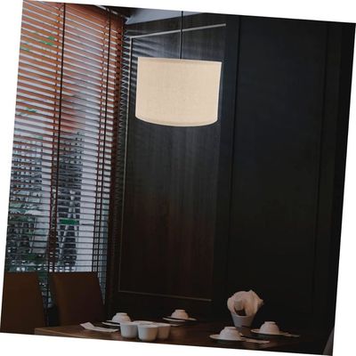 Abat-jour Tambour En Tissu Pour Lampe De Chevet Ou Suspension - 14x13.5x9 Cm, Couleur Rose - Éclairage Doux, Facile à Installer Et à Entretenir