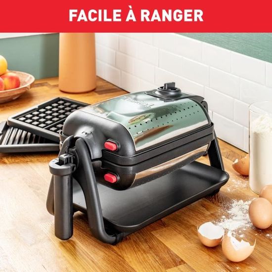 Tefal Gaufrier semi professionnel, 1200 W, Thermostat réglable, Voyant