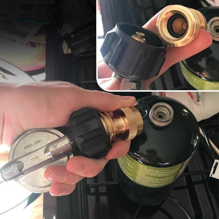 Adaptateur Bouteille Gaz Portable Adaptateur Tuyau Gaz 37 Cm Pour Réchaud Camping - Remplissage Bouteille Gaz - Cuisine Extérieure, Randonnée, BBQ Réchaud Butane Propane Connexion