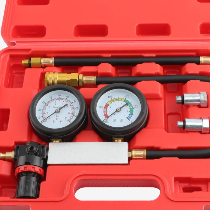 Testeur De Compression Moteur 46 Pièces D-Lumina - Pour Diesel Et Essence, Avec Adaptateurs Voiture, Camion, Bateau