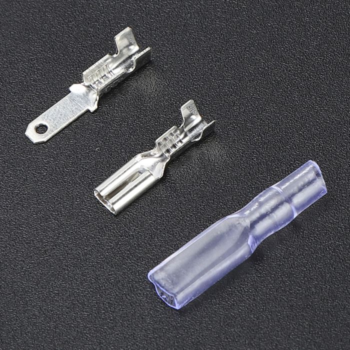 100 Bornes à Sertir Bleues – Longueur 53mm, Goujon, PEPTE, Réf A360d