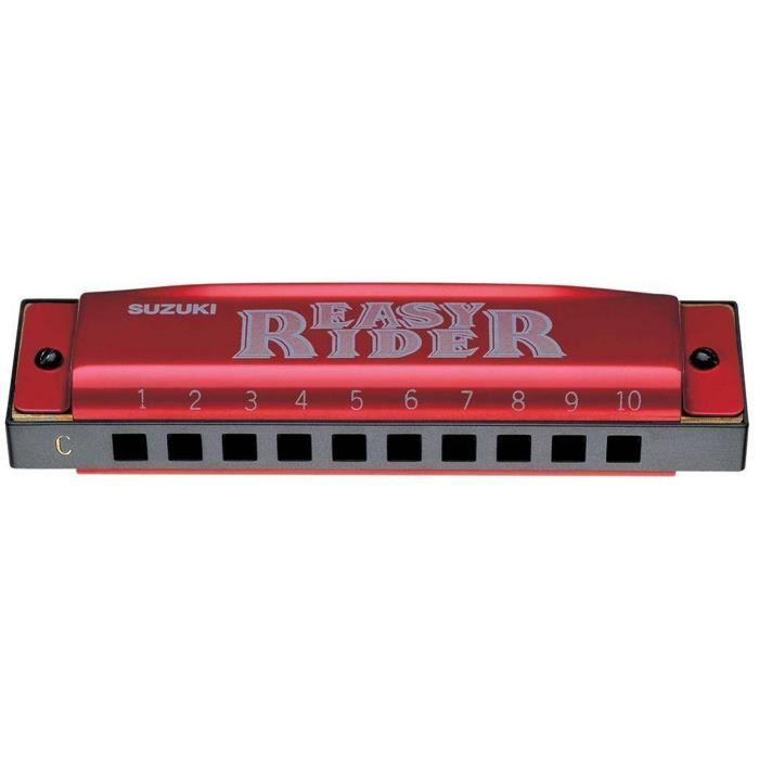 SUZUKI EAZY RIDER Harmonica diatonique en Do - Rouge