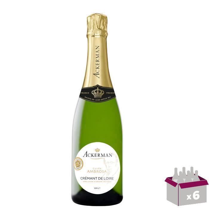 Ackerman Crémant de Loire Ambrosa Blanc Brut 75cl
