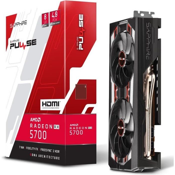 SAPPHIRE Carte graphique Radeon RX 5700 Pulse 8 Go OC