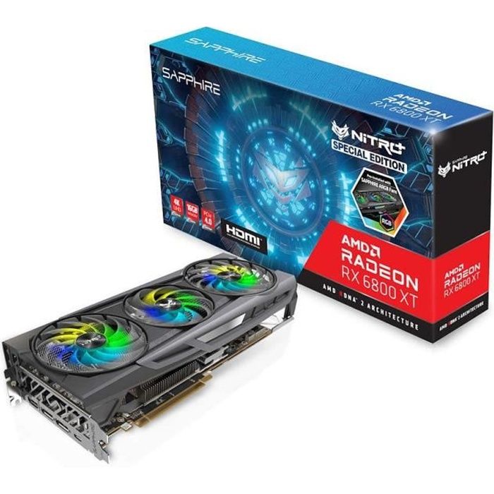 SAPPHIRE - Carte graphique Radeon RX 6800 XT OC SE Gaming - 16 Go