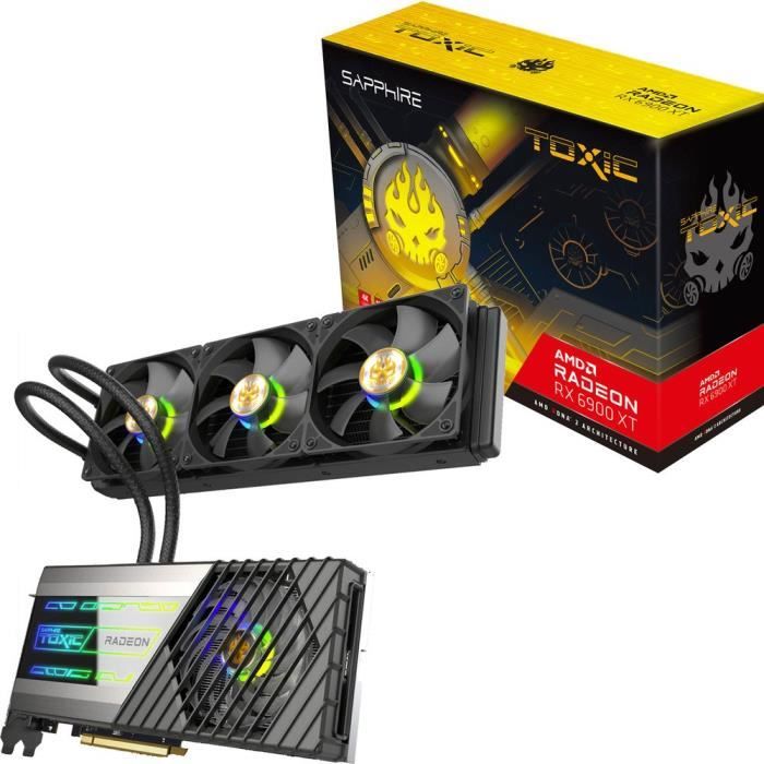 Carte Graphique - SAPPHIRE - TOXIC AMD RADEON™ RX 6900 XT GAMING OC - 16 Go - GDDR6 - HDMI / TRIPLE DP (11308-13-20G)