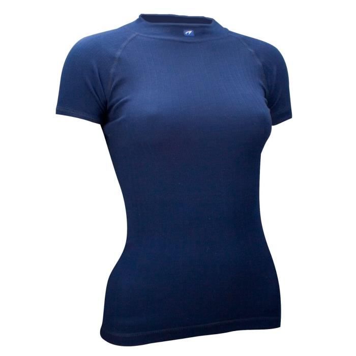 AVENTO Sous-vêtement thermique Manches Courtes - Femme - Marine