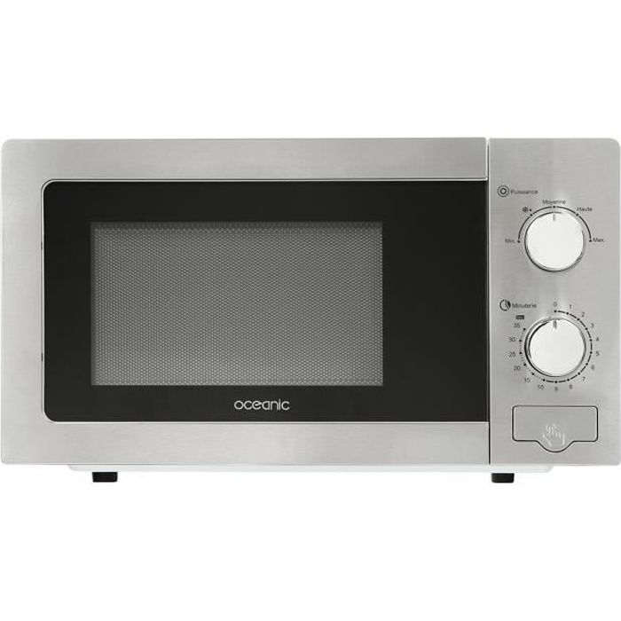 OCEANIC Micro ondes MO20S silver - 20L - 700 W - Pose libre