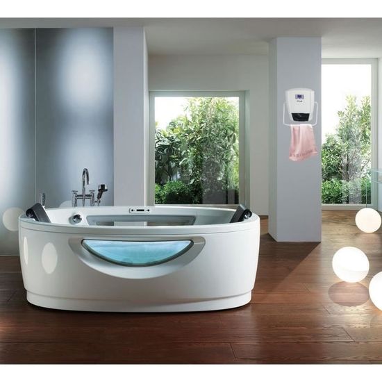 Triomph 2000w Seche Serviettes Soufflant Lcd Fixation Murale