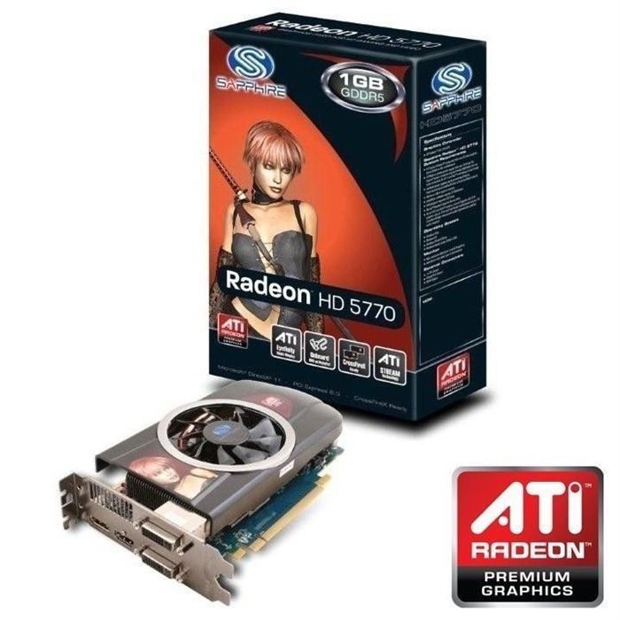 Sapphire Ati Hd 5770 1 Go Cdiscount Informatique Sapphire Ati Hd 5770 1 Go Cdiscount Informatique