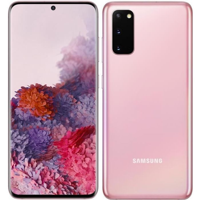 Vente Téléphone portable Samsung Galaxy S20 128 Go Rose pas cher Vente Téléphone portable Samsung Galaxy S20 128 Go Rose pas cher