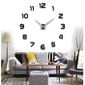 3D DIY Horloge Murale Moderne Pendule Pour D/écoration Miroir Salon Maison