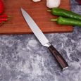 Couteau de cuisine Set Couteaux chef professionnel japonais 7CR17 haute teneur en carbone en acier inoxydable viande Santoku Cou232-0