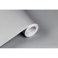 10*0.61M Papier Peint Auto-Adhesif pour Armoire de Cuisine Chambre Meuble en PVC Impermeable Stickers Autocollant Muraux Gris-0