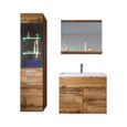 Meuble de salle de bain Rio 60x35 cm - Wotan - Ensemble salle de bain + miroir + meuble colonne-0