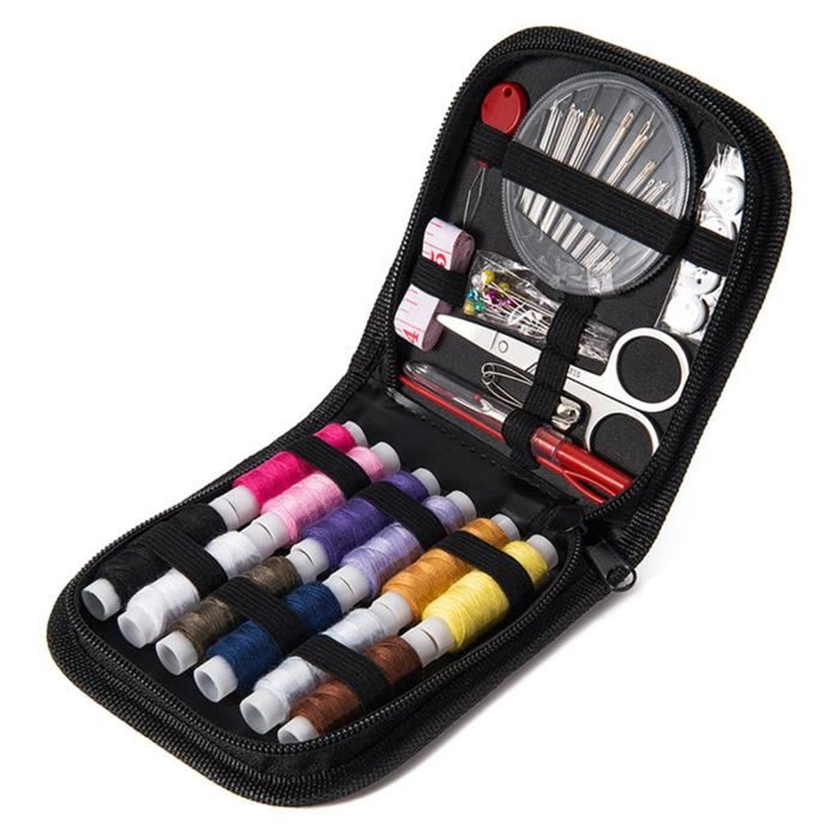 Kit Couture Complet avec Boîte, Premium Couture Accessoires, Set de Couture pour Voyage Famille Maison, Applicable au Travail et à l'Urgence Kit Couture Complet avec Boîte, Premium Couture Accessoires, Set de Couture pour Voyage Famille Maison, Applicable au Travail et à l'Urgence