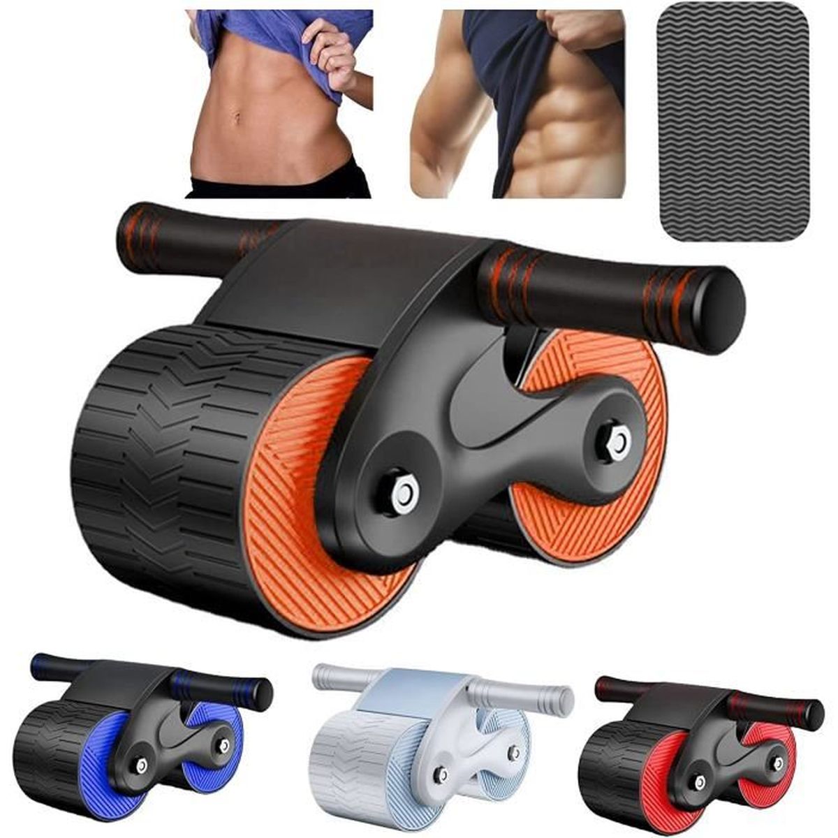 Roue Abdominale Avec Support Coudes - Fitness Abdo - PROMO