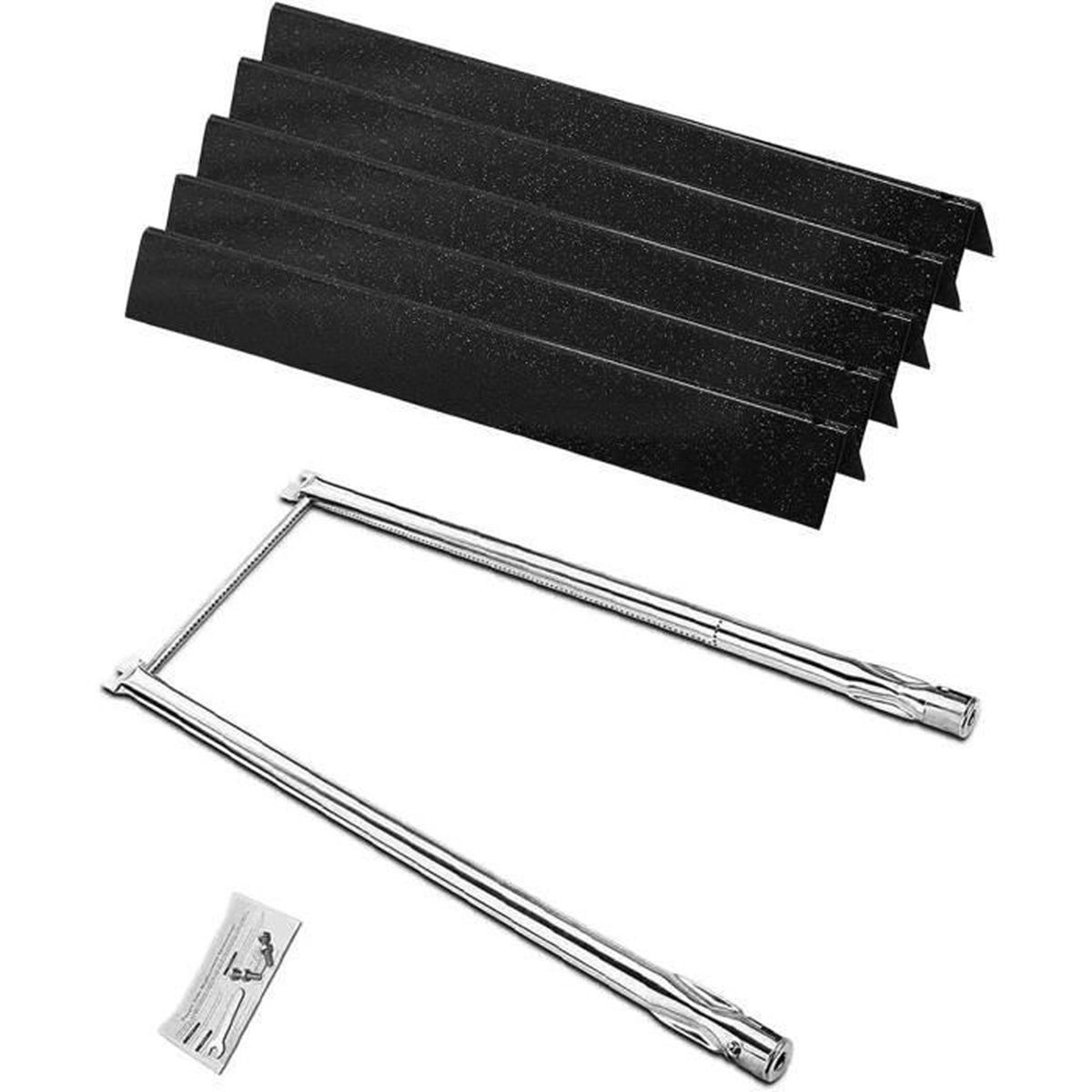 Kit Brûleurs Et Barres Aromatisantes GFTIME Pour Weber Spirit 200/210, Genesis Silver A – Acier Inoxydable Et Porcelaine – Remplacement Pièces Barbecue