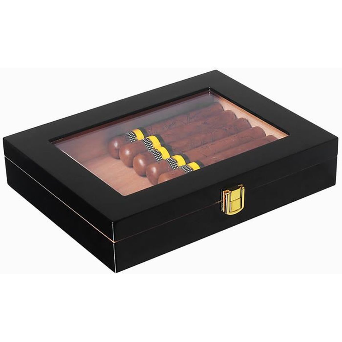 Cave à Cigares en Cèdre, Humidor Cigares avec Hygromètre et Humidor