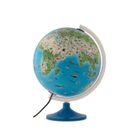 Tecnodidattica – Globe terrestre Atmosphere Family Solid pour enfants | lumineux | cartographie illustrée | diamètre 30 cm – textes