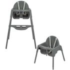 BÉBÉ CONFORT BEBECONFORT Meely Chaise haute bébé 2 en 1, évolutive en petite chaise, De 6 mois à 3 ans (15kg), Dark grey